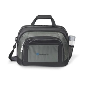Contour Deluxe - Dark Gray - Computer Portfolio With Tech Diamond Weave, Stylus Loop And Slash Pocket