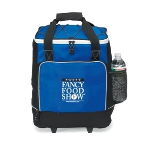 Bravo - Royal Blue - Wheeled Cooler With Top Bungee Accent And Removable Floor Board