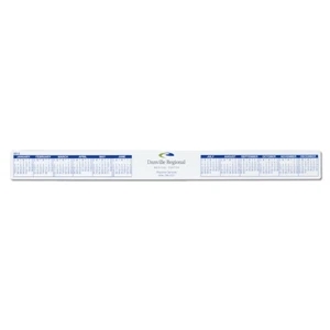 1 Color - Monitor Calendar Made From 23 Gauge White Poly Material. 16" X 1 1/2"