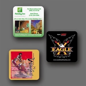 New! Vynex (r) Duratec (r) - 3.6"x3.6"x1/16"-hard Surface Coaster-5-day; Rush: 24 Hour,1,2,or 3-day