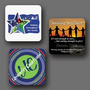 New! Vynex (r) Duratec (r) - 4"x4"x1/16"-hard Surface Coaster - 5-day Std.; Rush: 1-day/24 Hour, 2-day Or 3-day