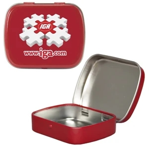 Mint Tin Maniacs - Empty Red Small Mint Tin. Can Be Filled With Mints, Candy Or Gum