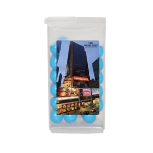 Mint Tin Maniacs - Small Pop-top Dispenser With Colored Bullet Candy. Colored Candy In Dispenser