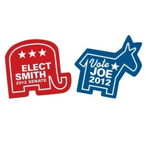 Mighty Grip (r) - 5" Stock Shape Jar Opener - Political Shapes - Specify Donkey Or Elephant