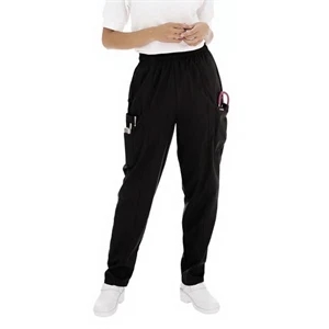 Landau - Sa8501 Landau Women's Cargo Elastic Waist Pant - 12 Colors Available