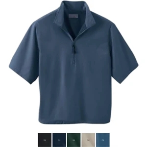 M.i.c.r.o. Plus North End (r) - S- X L - Men's Short Sleeve Lined Windshirt With Teflon (r) And Zip-front Placket