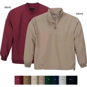 M.i.c.r.o. Plus North End (r) - 3 X L - Men's Half-zip Windshirt With Teflon (r) And Stand Collar And Inner Placket