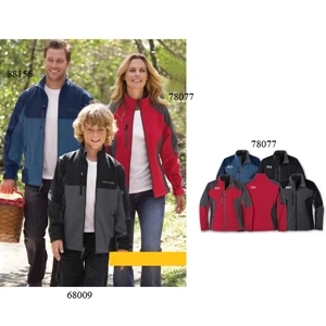 North End (r) Compass - S- X L - Ladies' Color-block 3-layer Fleece Bonded Soft Shell Jacket