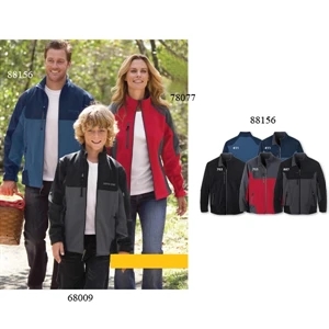 North End (r) Compass - Colors S- X L - Men's Color-block 3-layer Fleece Bonded Soft Shell Jacket