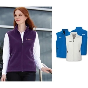 North End (r) Voyage - 2 X L - Ladies' Fleece Vest With Center Front Reverse Coil Zipper