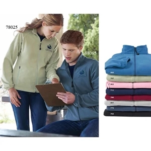 North End (r) - X S- X L - Ladies Micro Fleece Unlined Jacket With Coverstitch Detailing On Collar And Sleeves