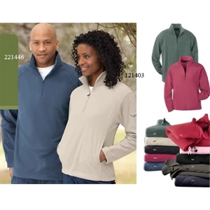 North End (r) - S- X L - Ladies' Microfleece Half Zip Jacket With Shaped Side Panels