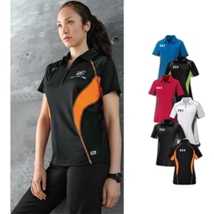 North End Sport (r) Serac - X S- X L - Ladies' Utk Cool-logic (tm) Performance Zippered Polo