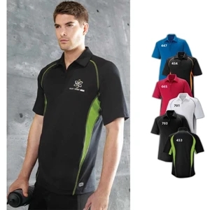 North End Sport (r) Serac - S- X L - Men's Utk Cool-logic (tm) Performance Zippered Polo