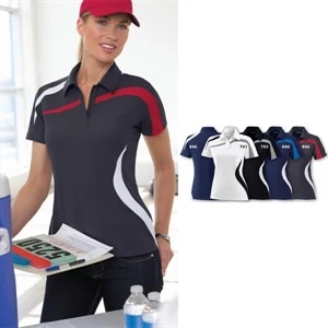 North End Sport (r) - X S- X L - Ladies' Performance Polyester Pique Color-block Polo