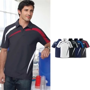 North End Sport (r) - S- X L - Men's Performance Polyester Pique Color-block Polo