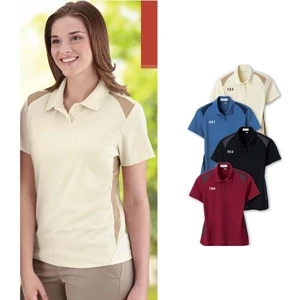 Il Migliore (r) - 2 X L - Ladies' Recycled Polyester Performance Honeycomb Color-block Polo Shirt