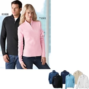 Il Migliore (r) - S- X L - Men's Half Zip Sweater With 1 X 1 Cardigan Stitch Body