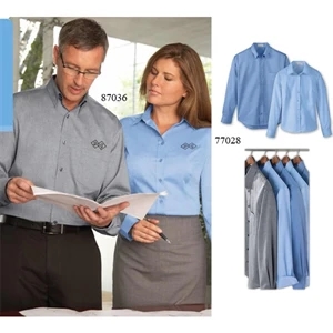 North End (r) - S- X L - Ladies' Yarn-dyed Wrinkle Resistant Dobby Shirt