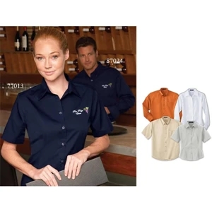 3 X L-4 X L - Men's Performance Short Sleeve Easy Care Teflon (r) Shirt