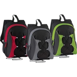 North End (r) - Recycled Polyester Backpack With Two-way Zipper With Contrast Pulls