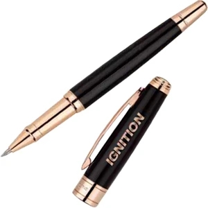 Bettoni (r) - Wide Body Rollerball Pen With Copper Accents And Cap Off Design