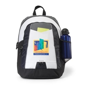 Impulse - Backpack With Side Mesh Pocket And Front Zippered Pocket With Organizer
