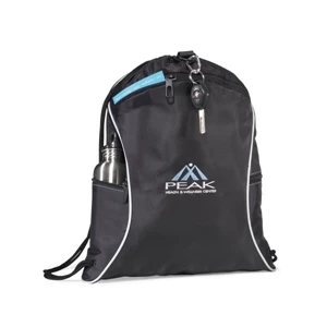 Brookstone - Get Fit Gym Kit With Bag, Healthy Tip Cards, Resistance Band And 15 Oz Water Bottle
