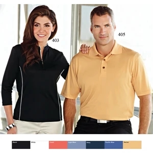 Gold (tm) Glendora - 4 X L - Women's 6.1 Oz 100% Polyester Textured Jacquard 1/2 Zip Pullover Shirt