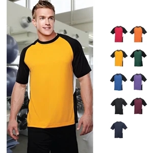 Performance (tm) Tiger - 3 X L - Men's Tri-color Moisture Wicking Crewneck Shirt