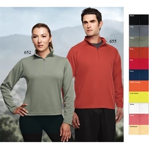 Mission Performance (tm) - X S - X L - Women's 6.3 Oz 100% Peached Polyester Pique 1/4 Zip Pullover Shirt