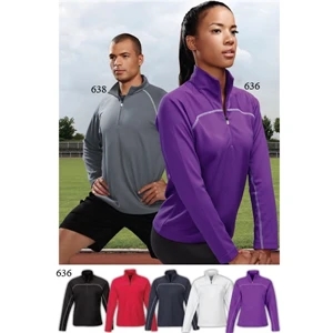 Performance (tm) Rhythm - 2 X L - Women's Waffle Knit Moisture Wicking 1/4-zip Pullover Shirt