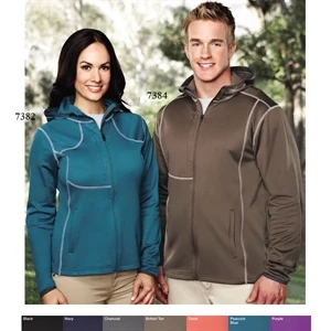 Performance (tm) Lady Mustang - 4 X L - Women's Contrast-stitched Performance Fleece Hoody