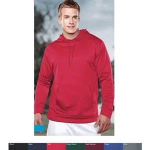 Performance (tm) Fanatic - S- X L - Men's Solid Color Athletic Fleece Hooded Sweatshirt