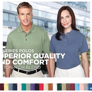 Profile - 2 X Lt - Men's Short Sleeve Pique Golf Shirt With Clean-finished Placket