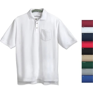 Engineer - S - X L - Men's Pique Golf Shirt With Three Horn Buttons And A Pocket