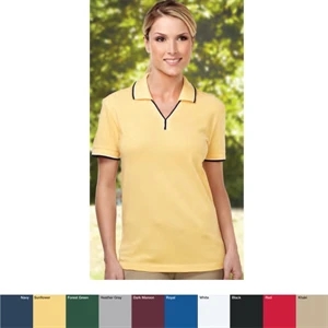 Journey - 2 X L - Women's 7.8 Oz Golf Shirt With Two-tone Trim Johnny Collar And Cuffs