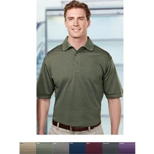 Odyssey - 2 X L - Men's Microfiber Polyester Golf Shirt With Basket Pattern