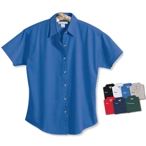 Monarch - X S - X L - Women's Easy Care 5.5 Oz Short Sleeve Twill Shirt