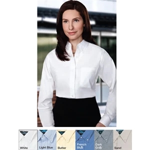 Echo - X S - X L - Women's Long Sleeve Oxford Dress Shirt With Left Chest Pocket