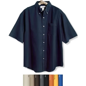 Recruit - 2 X L - Men's Short Sleeve Twill Shirt With A Button-down Collar And Chest Pocket