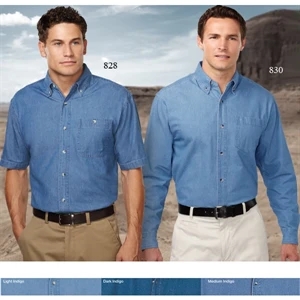 Scout - X Lt - Men's Stonewashed Shirt With Short Sleeves And Button-down Collar