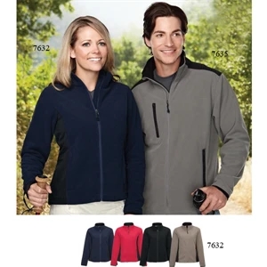 Telluride - 3 X L - Women's Fashion-forward Fleece Jacket With Grid Pattern