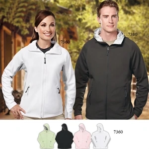 Destination - 2 X L - Women's Bonded Fleece Hooded Jacket With Front Zippered Pockets