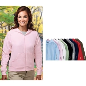 Expression - 4 X L - Women's Full Zip Hooded Fleece With Ribbed Cuffs And Bottom