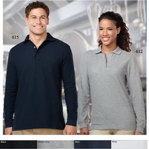 System - 3 X L - Women's 8.2 Oz 60% Cotton/40% Polyester Long Sleeve Pique Knit Shirt