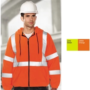 Precinct - S- X L - Class 3 Heavyweight Hoody Jacket With 2" Reflective Tape