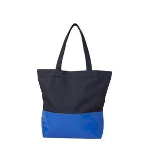 Threads - Classic Tote Bag Made With Genuine Denim Material; 17" X 16" X 5"