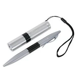 Tool Zone (tm) Duo (r) - Carbon Fiber Set Includes Flashlight And Matching Pen