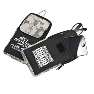 The Digi-camo Collection Icase - Case With Padded Zipper Compartment For Eyeglasses And Pocket For Ipod Or Cell